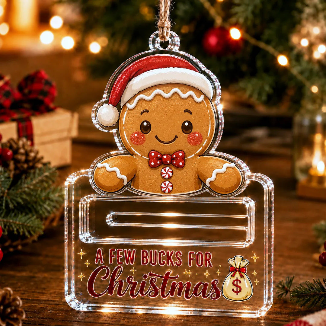 Crystal Acrylic Money Holder Ornament