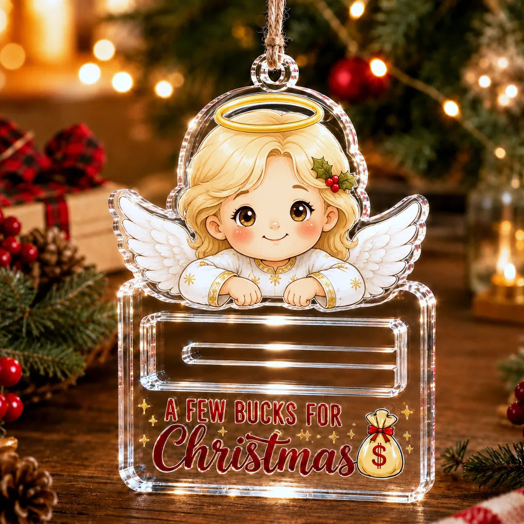 Crystal Acrylic Money Holder Ornament