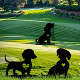 Freestanding Metal Dog Silhouette Garden Stake – Outdoor Pet Memorial Yard Decor