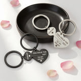 Heart & Key Matching Keychain Set – You Hold the Key To My Heart