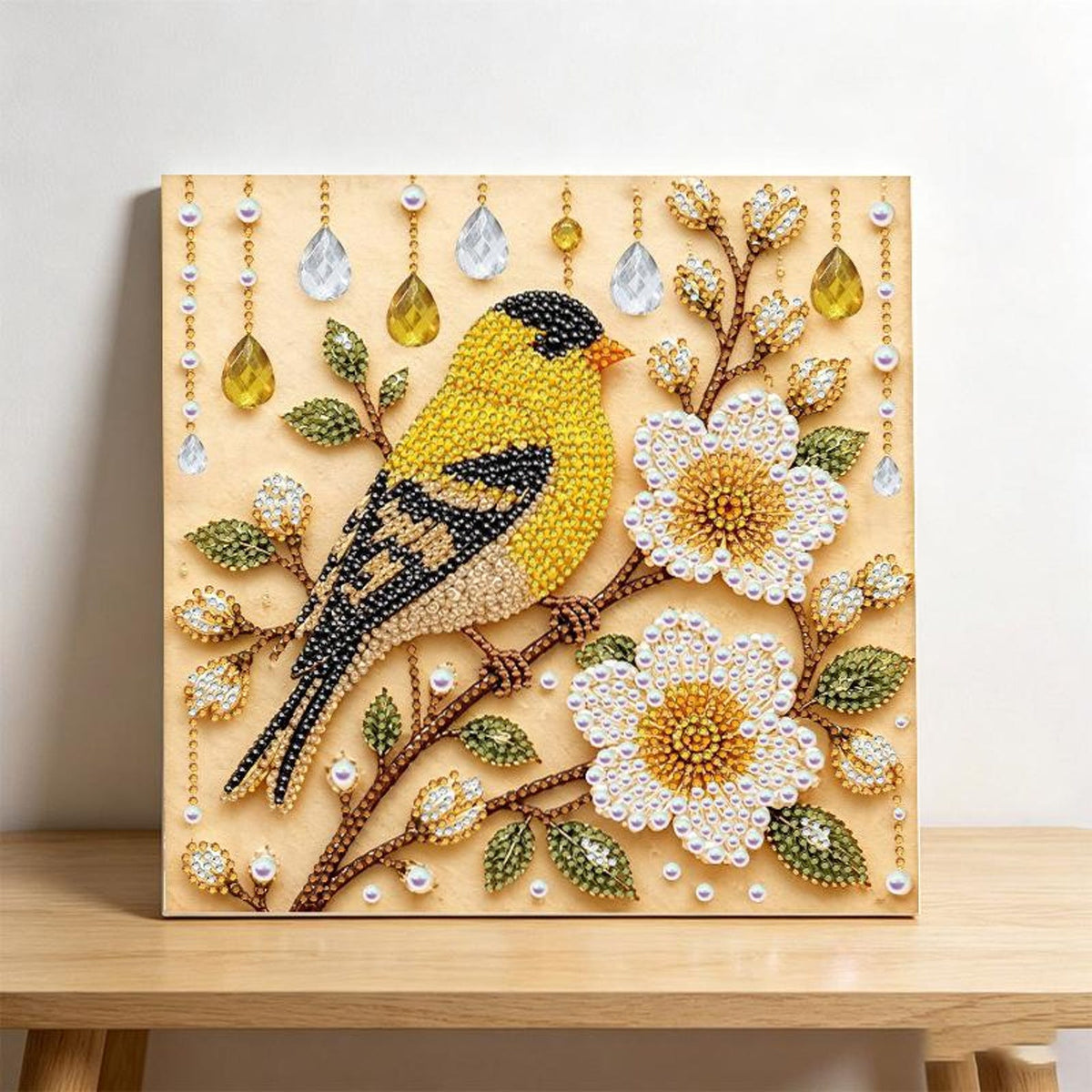 Hummingbird Pearl Art DIY Kit - Handcrafted 3D Bead Painting Craft for Adults & Home Decor