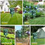 2026 Upgraded Ultrasonic Solar Deer & Animal Repellent