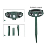 Ultrasonic Deer Repeller Solar Powered, Keep Deer out of Garden