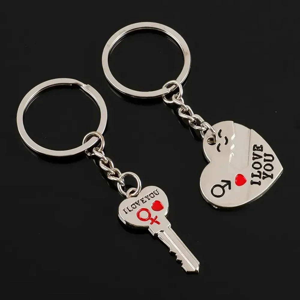 Heart & Key Matching Keychain Set – You Hold the Key To My Heart