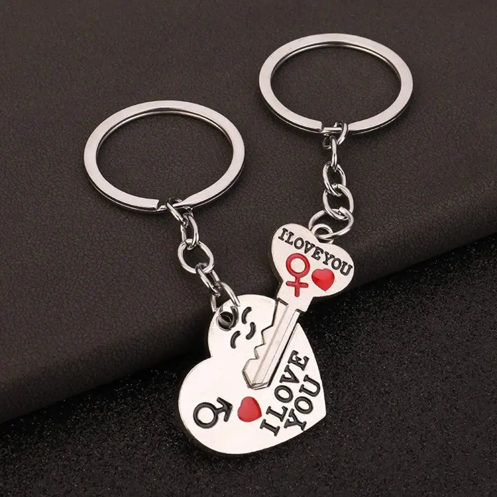 Heart & Key Matching Keychain Set – You Hold the Key To My Heart