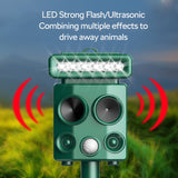 2026 Upgraded Ultrasonic Solar Deer & Animal Repellent