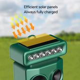 2026 Upgraded Ultrasonic Solar Deer & Animal Repellent