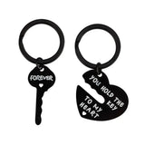 Heart & Key Matching Keychain Set – You Hold the Key To My Heart