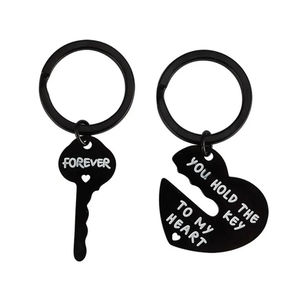 Heart & Key Matching Keychain Set – You Hold the Key To My Heart