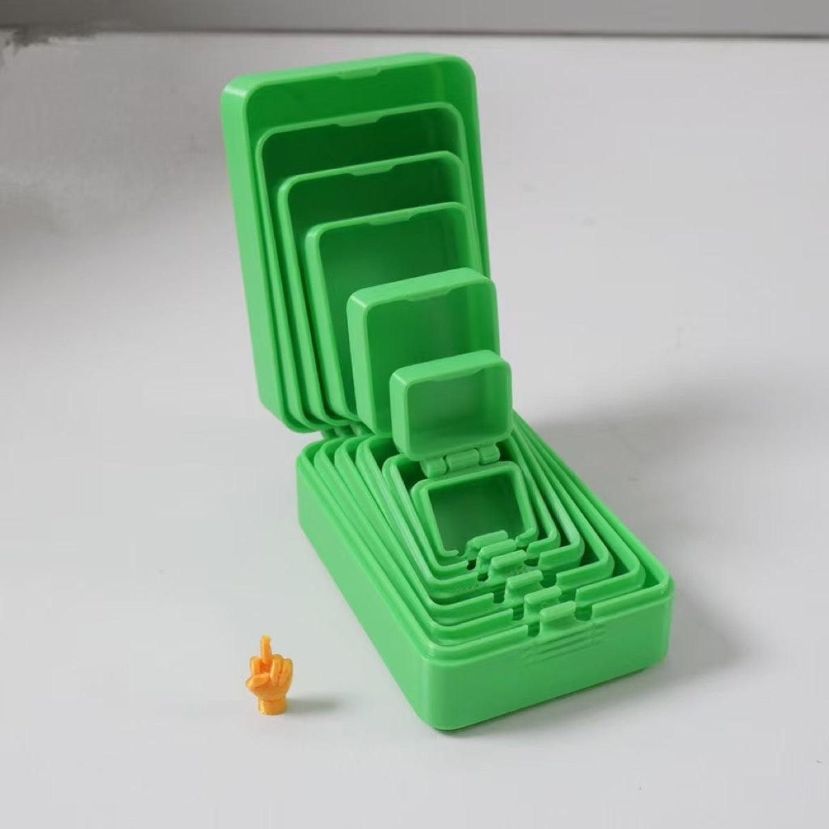 Funny 7-Layer Prank Box – 3D Printed Middle Finger Surprise Gift