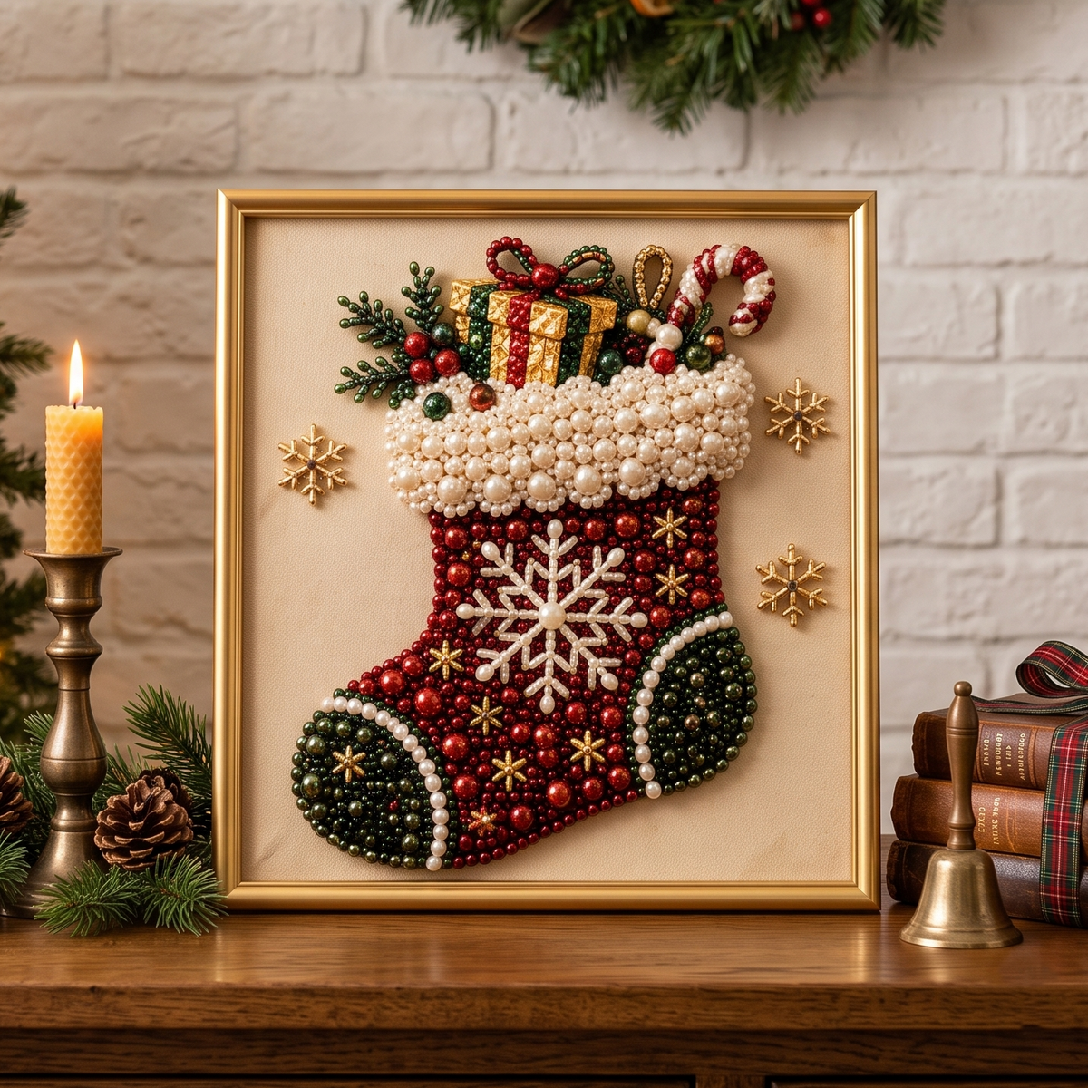 Holiday DIY Diamond Pearl Painting Art Kit