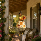 💃 Whimsical Dancing Lady Hanging Ornament | Folk-Art Porch & Window Decor
