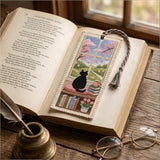 🐈📚DIY Cat Cross Stitch Bookmark Kit – Create Your Own Cozy Reading Companion