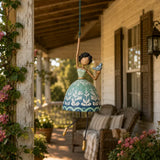💃 Whimsical Dancing Lady Hanging Ornament | Folk-Art Porch & Window Decor
