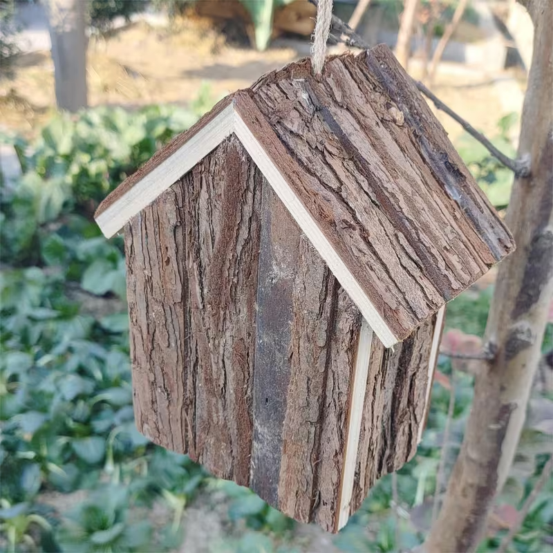 Handcrafted Wooden Birdhouse – Cozy Nest for Garden Birds