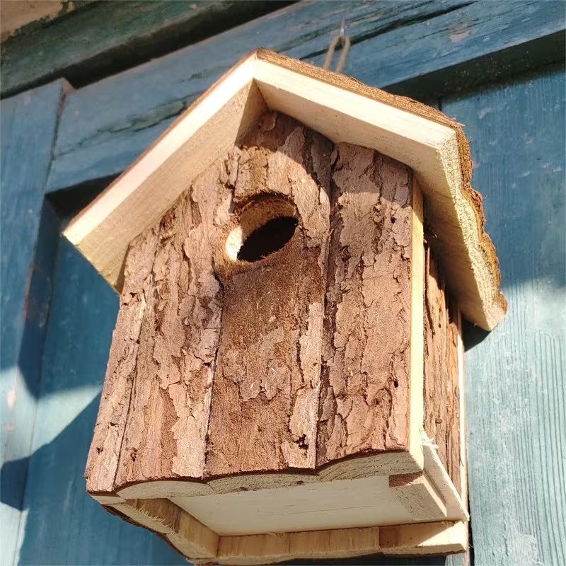 Handcrafted Wooden Birdhouse – Cozy Nest for Garden Birds