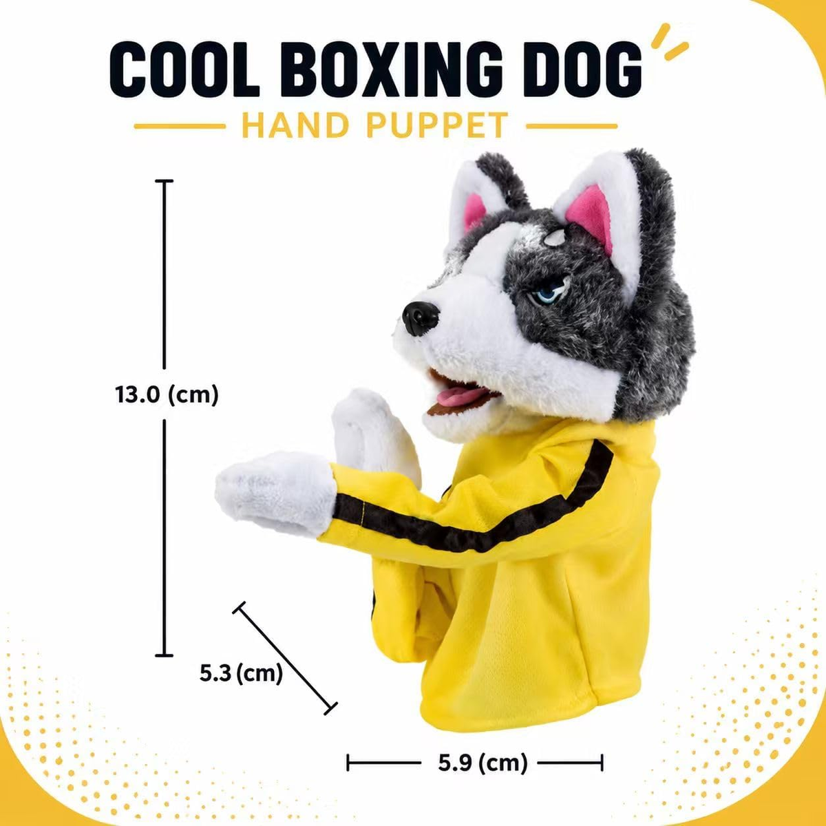 Novelty Boxing Husky Dog Puppet Interactive Pet Toy Funny Fighting