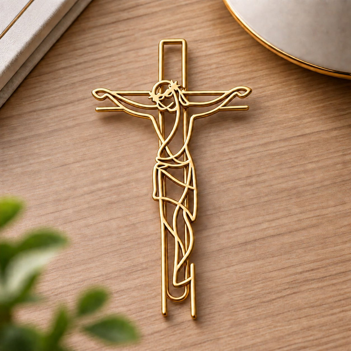 ✝️ Faith-Inspired Gold Paper Clips — Meaningful Christian Bookmarks
