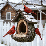 Vintage Treehouse Shape Bird Feeder