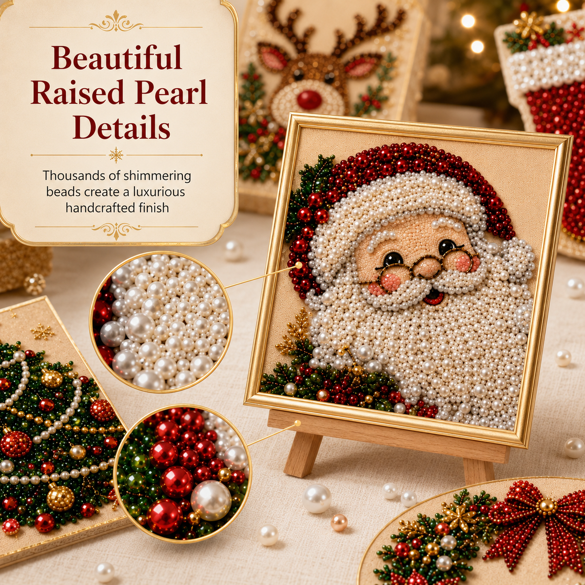 Holiday DIY Diamond Pearl Painting Art Kit