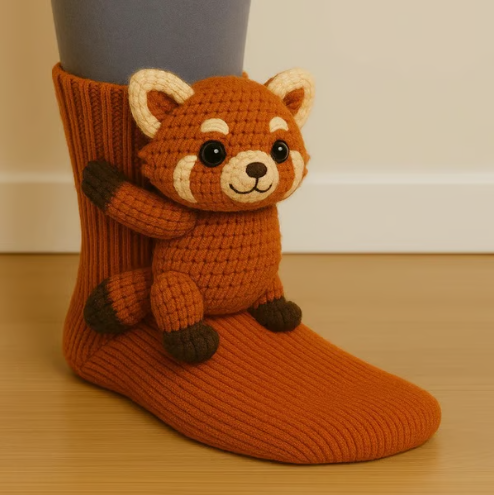 Cozy 3D Knit Animal Socks, Cute & Comfy for You or a Lovely Gift