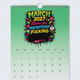 💥Early Bird Sale —🎁2027 Year of the  Wall Calendar – Bold Graffiti Humor Calendar📆🌟