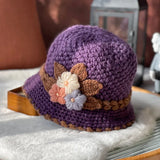 Women's  Flowers Knitted Woolen Hat