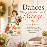 💃 Whimsical Dancing Lady Hanging Ornament | Folk-Art Porch & Window Decor