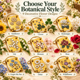 🌸 Mini Metal Flower Press – Pocket-Sized Botanical Press for Flowers & Leaves, Vintage Floral Craft Tool & Thoughtful Gift 🎁
