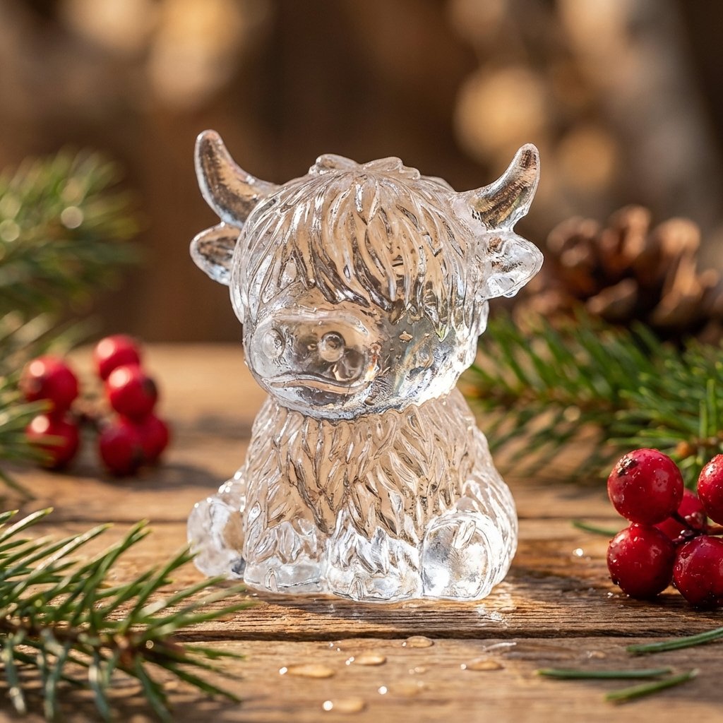 🐮 Mini Highland Cow Ice Cube & Dessert Mold 🧊