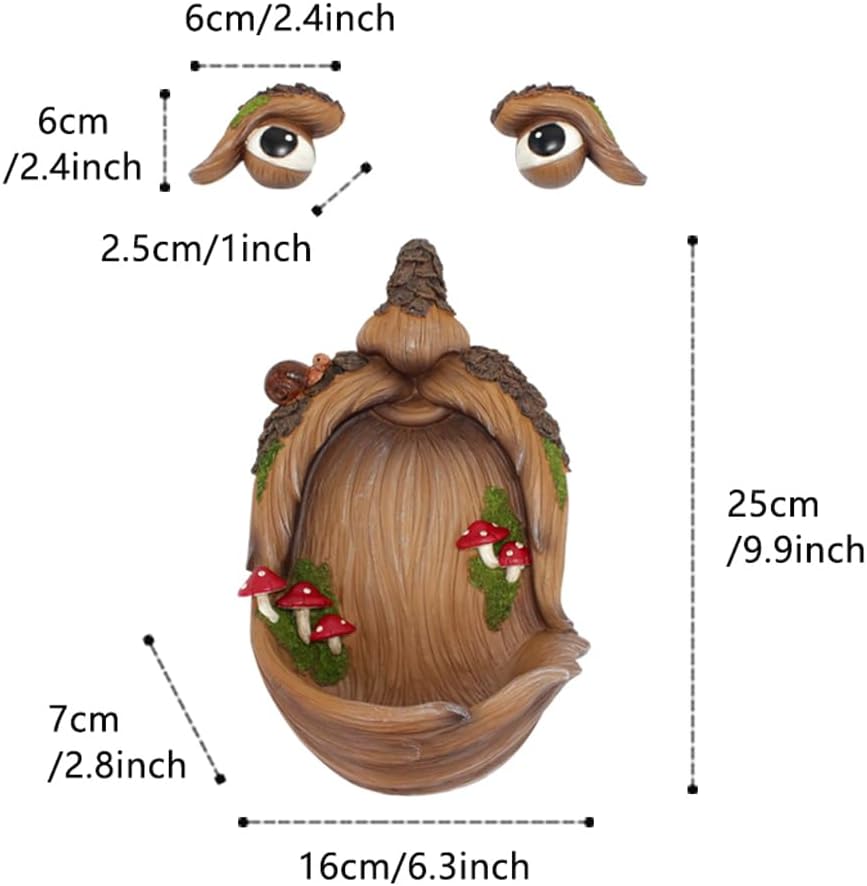 Funny Tree Face Bird Feeder – Whimsical Outdoor Garden Decor