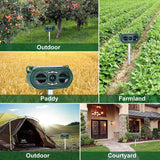 Solar-Powered Animal Repeller,Repellent for Outdoor Farm and Orchard Use