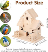 Wood Birdhouse Hanging Sleeping Nest