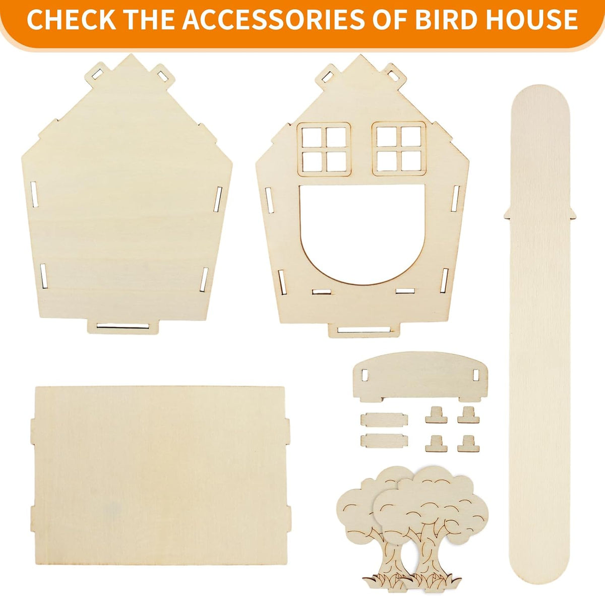 Wooden DIY Bird House Kit for Adults to Build