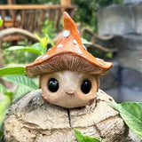 Whimsical Mushroom Garden Statue – Enchanted Outdoor Decor