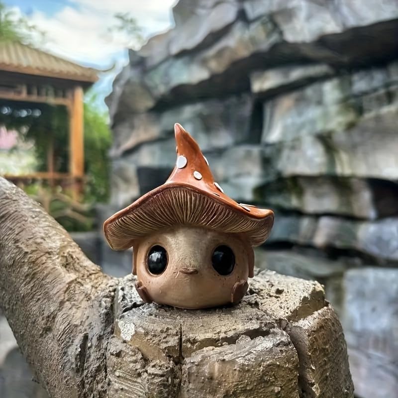 Whimsical Mushroom Garden Statue – Enchanted Outdoor Decor