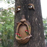 Funny Tree Face Bird Feeder – Whimsical Outdoor Garden Decor