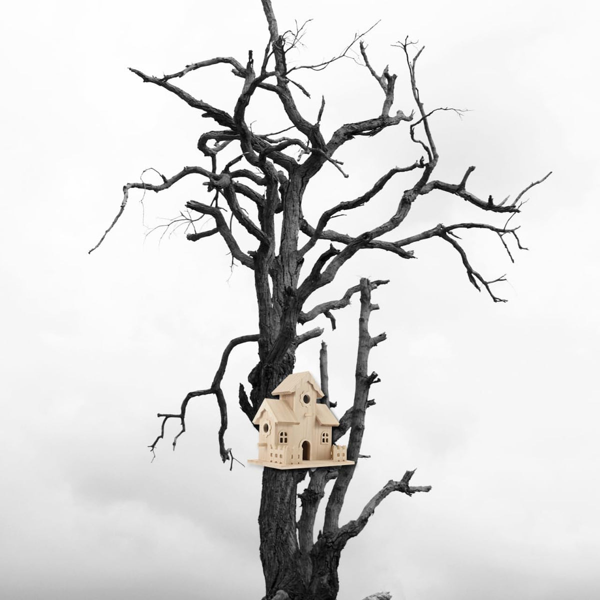 Wood Birdhouse Hanging Sleeping Nest