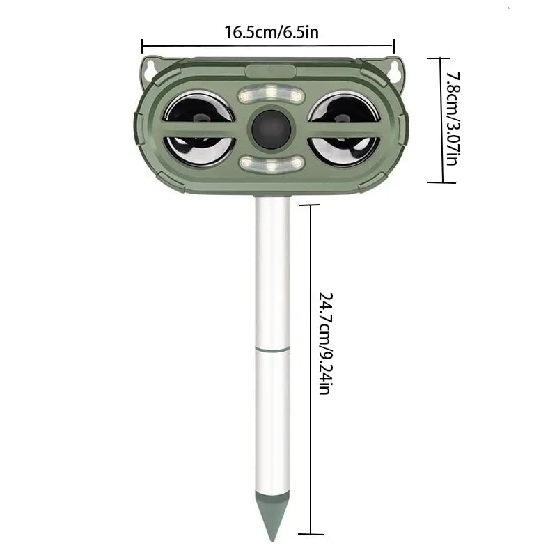 Solar-Powered Animal Repeller,Repellent for Outdoor Farm and Orchard Use
