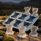 🐮 Mini Highland Cow Ice Cube & Dessert Mold 🧊