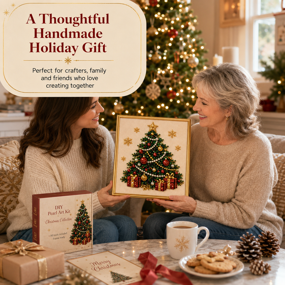 Holiday DIY Diamond Pearl Painting Art Kit