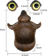 Lifelike Tree Face Bird Feeder – Glowing Eyes Outdoor Yard Accent
