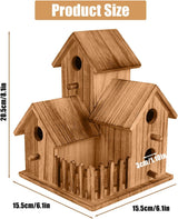 Handmade Wooden Bird House for Outside