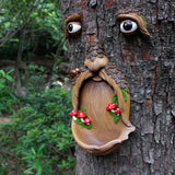 Funny Tree Face Bird Feeder – Whimsical Outdoor Garden Decor