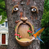 Funny Tree Face Bird Feeder – Whimsical Outdoor Garden Decor