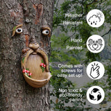 Funny Tree Face Bird Feeder – Whimsical Outdoor Garden Decor