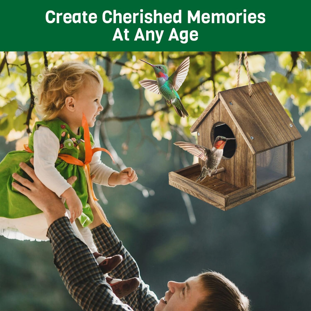Hummingbird House for Outside Hanging