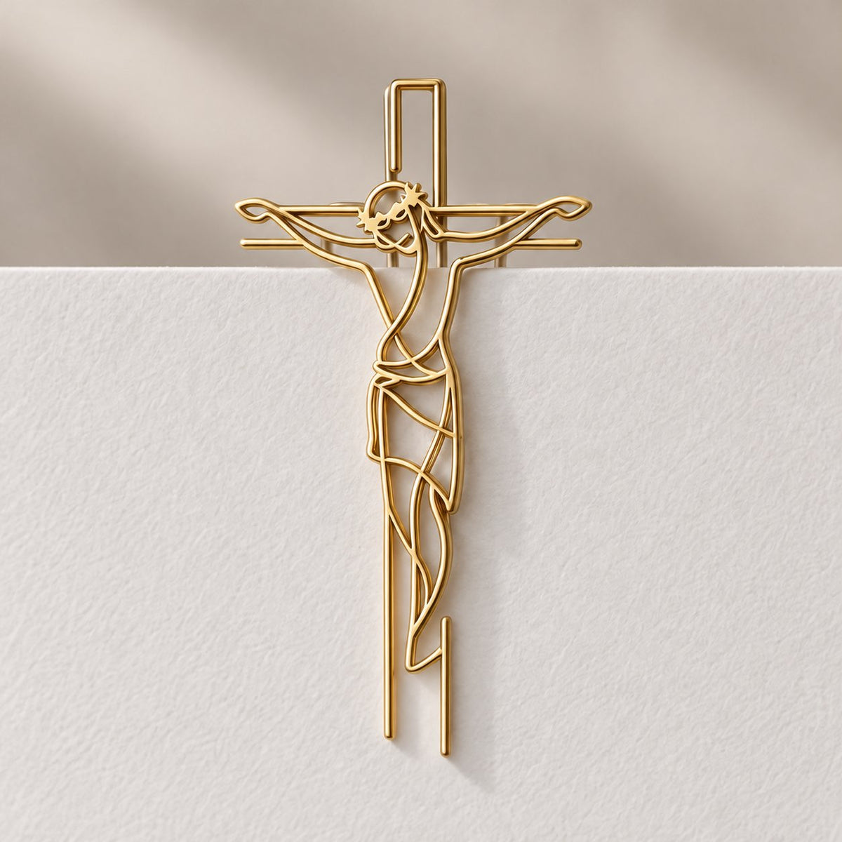 ✝️ Faith-Inspired Gold Paper Clips — Meaningful Christian Bookmarks
