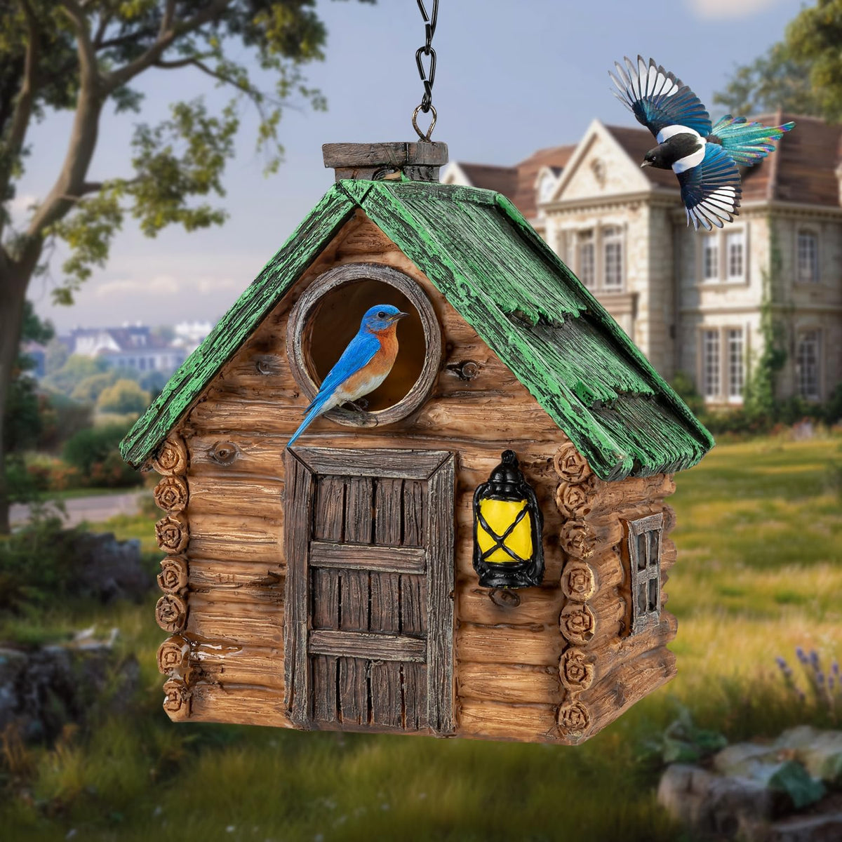 Resin Birdhouse  for Outdoors Finches