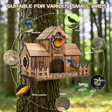 4-Holes Handmade Bird House